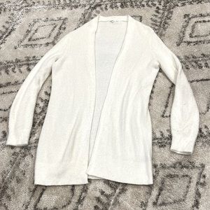 White Fuzzy Cardigan